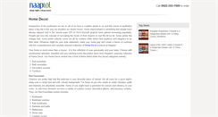 Desktop Screenshot of homedecor.naaptol.com